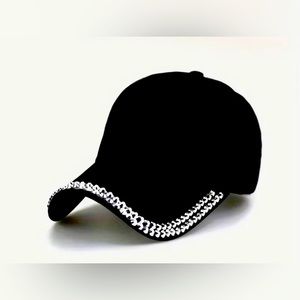 Black Bling hat adjustable